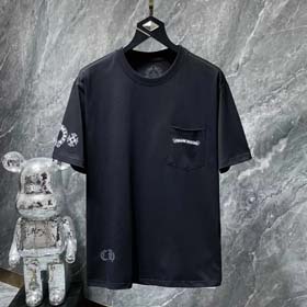 CH new horseshoe cross Sanskrit print loose casual men and women T-shirt（40 styles)-1863
